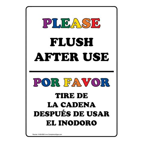 flush toilet en español.